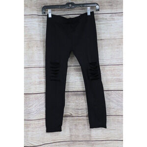 No Boundaries Womens Size Small Footless Cropped Leggings Black